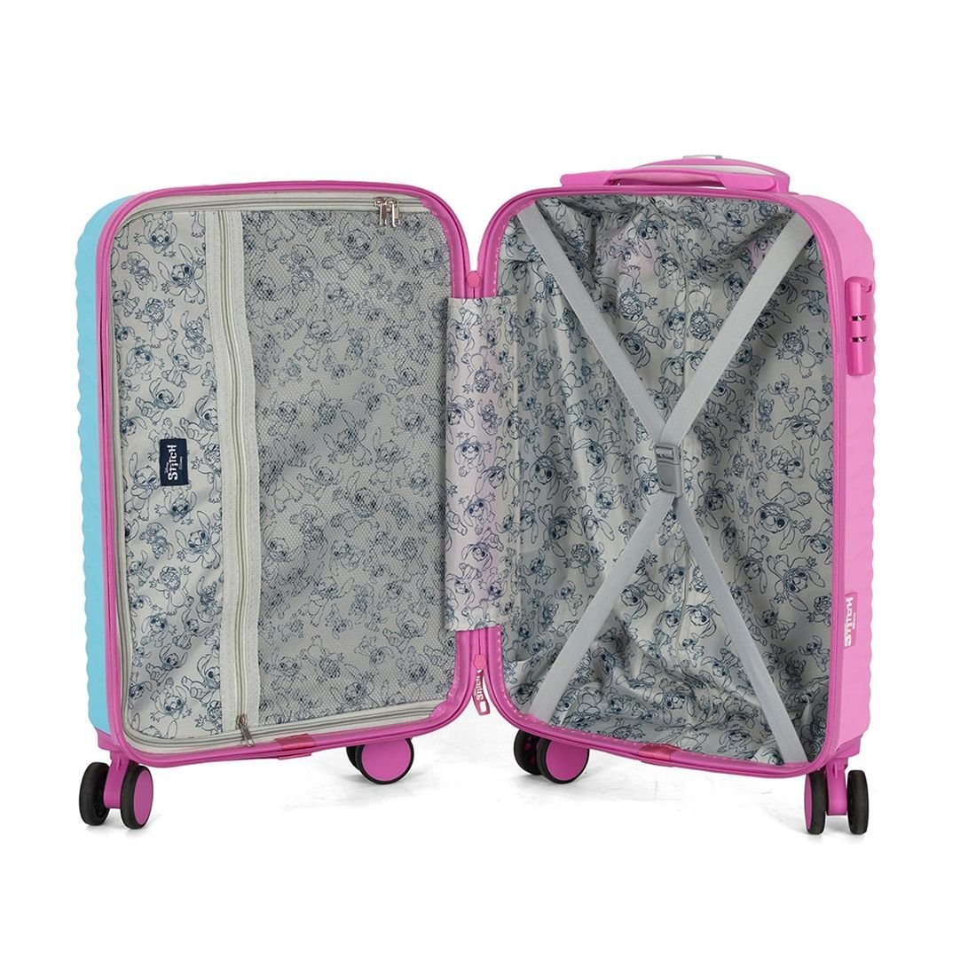 Mala De Viagem 23kg Em Abs Stitch & Angel Love