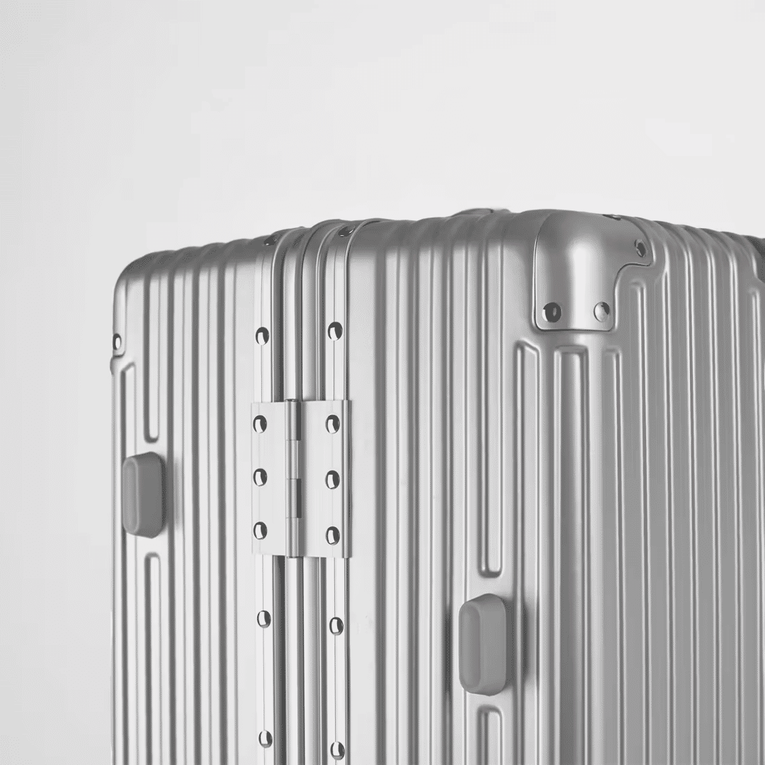Mala De Viagem Grande 32kg Policarbonato Abs Noruega Maloa Prata
